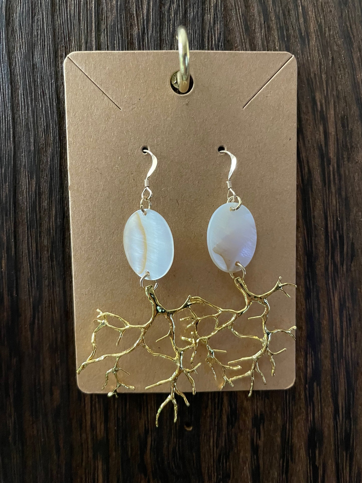 Ako'ako'a Drop-Yellow Gold Earrings